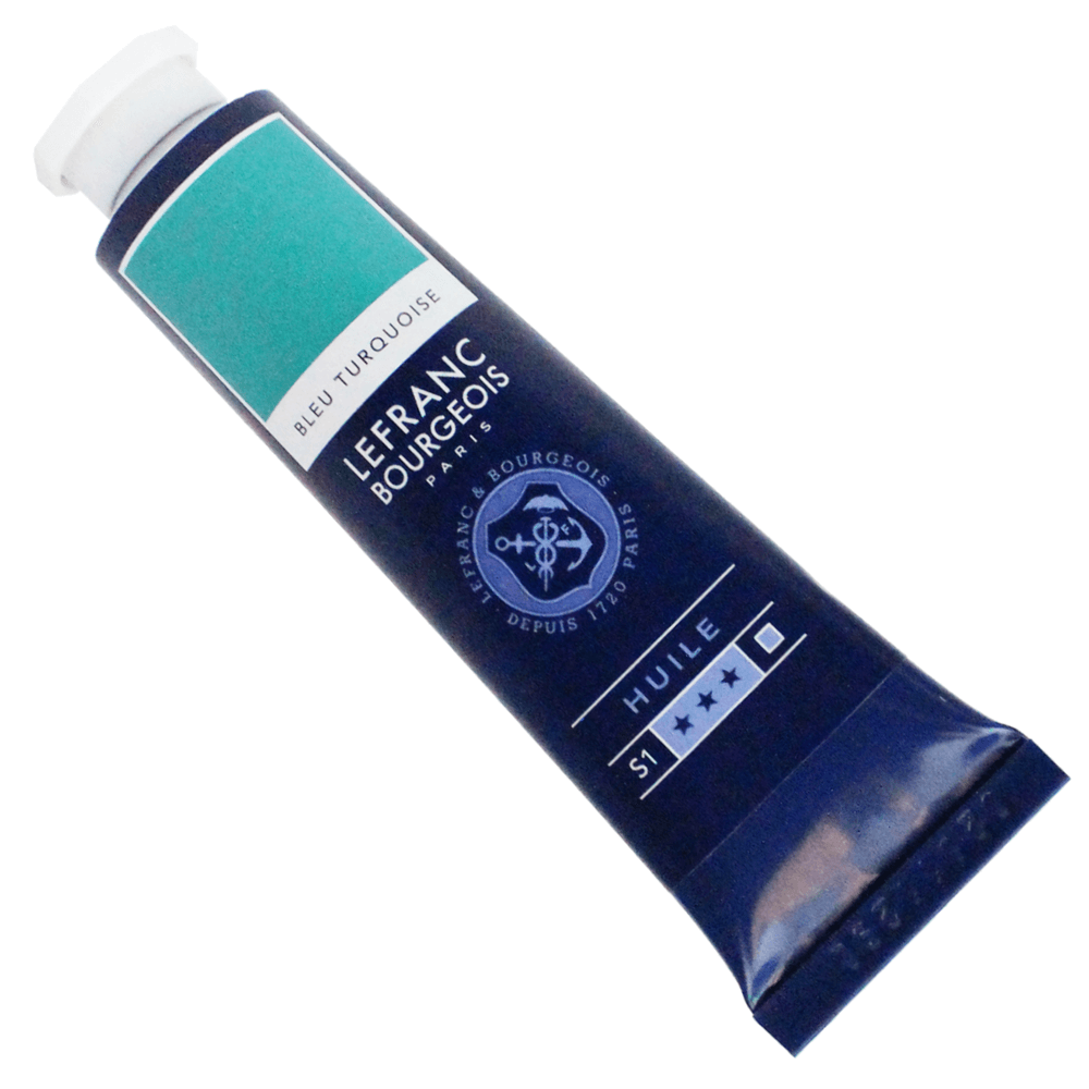 Tinta Óleo Fine Lefranc & Bourgeois 40ml 050 Turquoise Blue